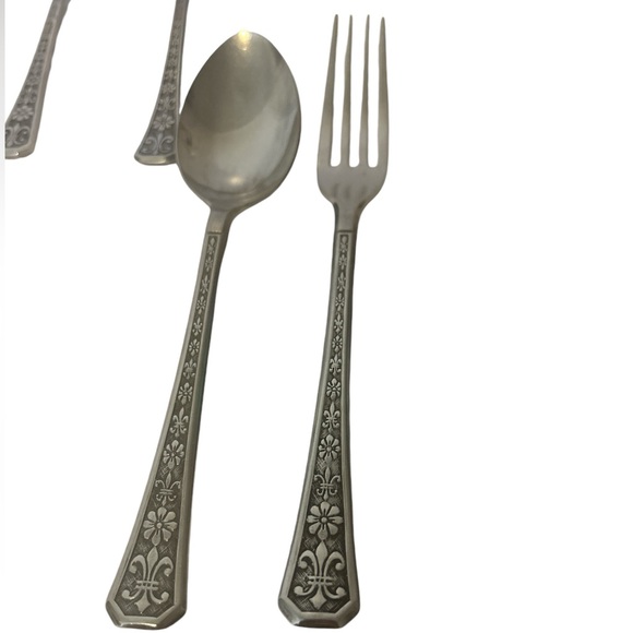 INTERPUR Florenz Stainless Steel Flatware Mixed LotTotal 16 Pieces Spoons Forks - Picture 4 of 7